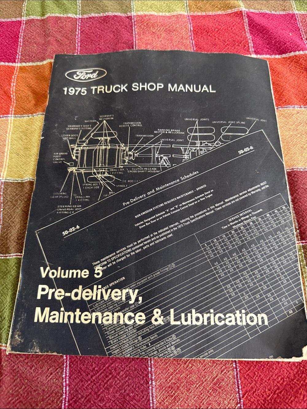 Ford Black and White 1975 Truck Shop Manual Cover